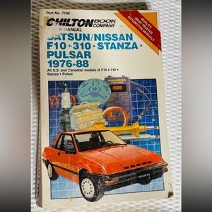 Datsun Nissan F10 310 Stanza Pulsar 1976-88 US + Canadian Chilton repair…